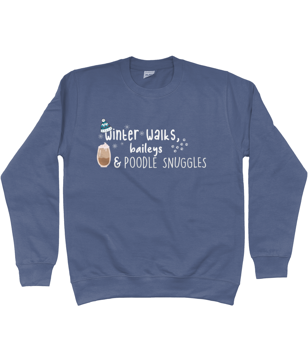 Winter Walks, Baileys and Poodle Snuggles sweater - Pup Chic Boutique