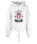 Dog Mother alcohol lover cropped oversized hoodie