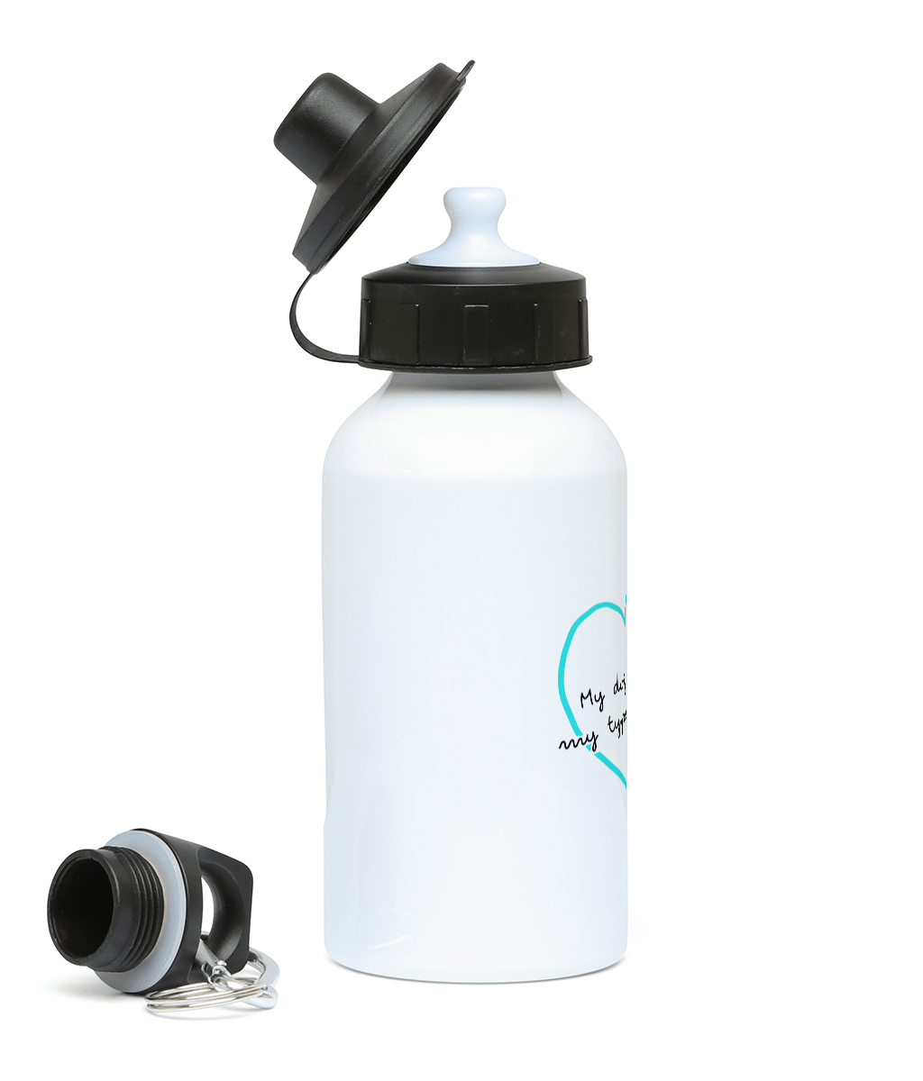 My dog is 100% my type on paper 400ml Water Bottle - Pup Chic Boutique