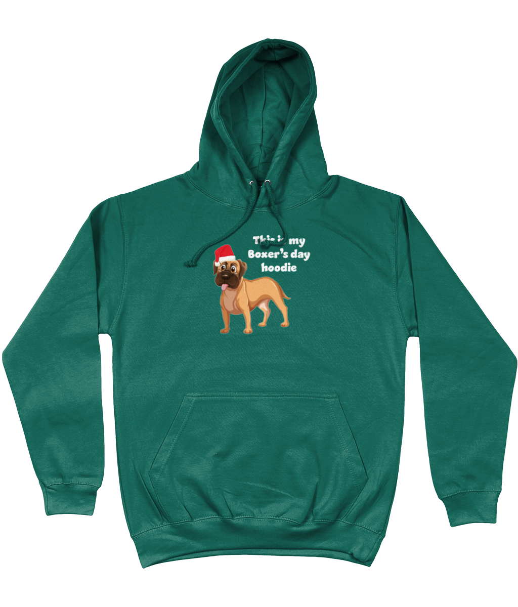 boxer's day christmas hoodie