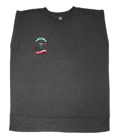artful dogster matchy dog mother anchor tattoo muscle tee