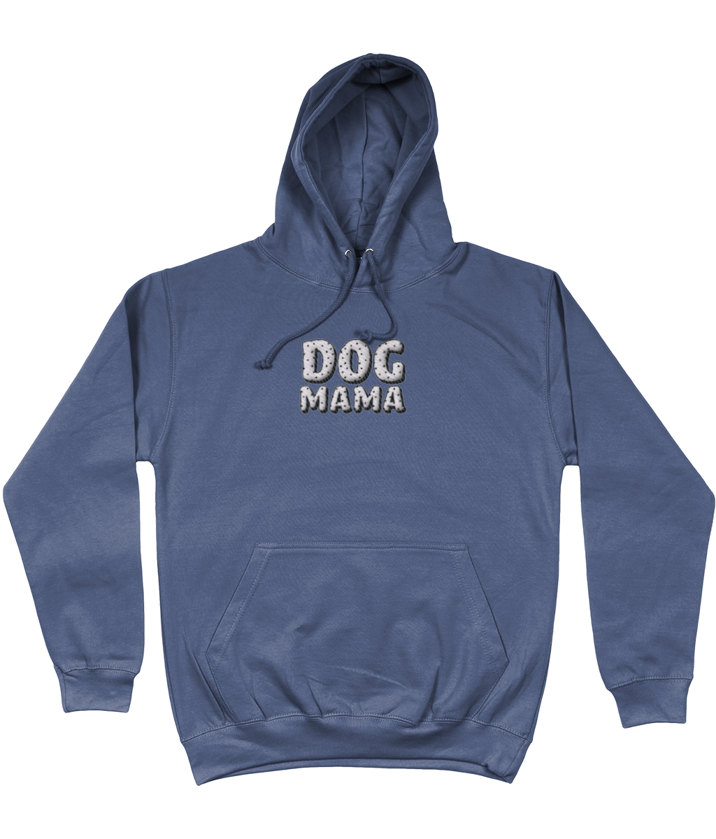 dog mama hearts embroidered hoodie