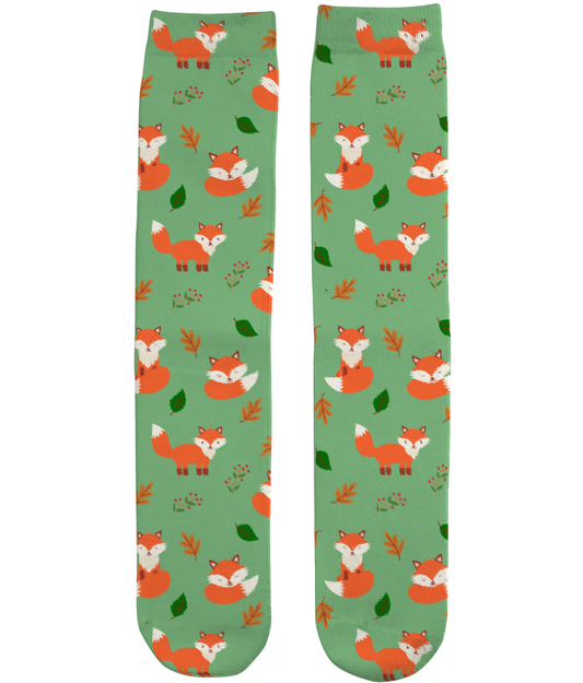 inquisitive fox matchy socks