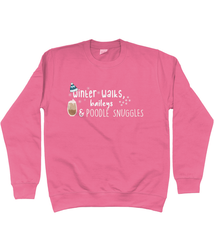 Winter Walks, Baileys and Poodle Snuggles sweater - Pup Chic Boutique