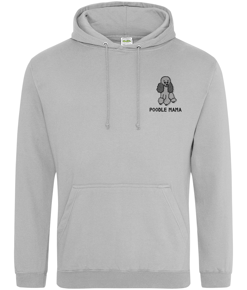 Silver poodle mama hoodie - Oodles of Poodles - Pup Chic Boutique