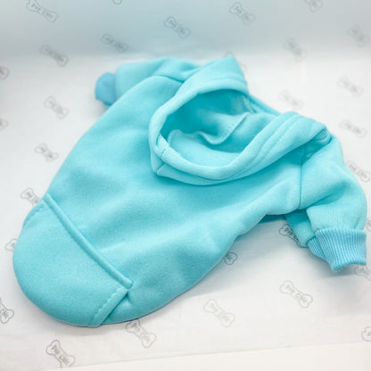 Bespoke dog hoodie - Aqua - Pup Chic Boutique