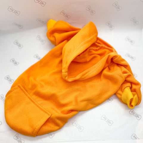 bespoke dog hoodie - light orange