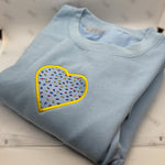 sprinkles for days blue heart hoodie