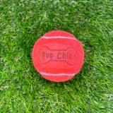 chic ball - standard size tennis ball burnt orange