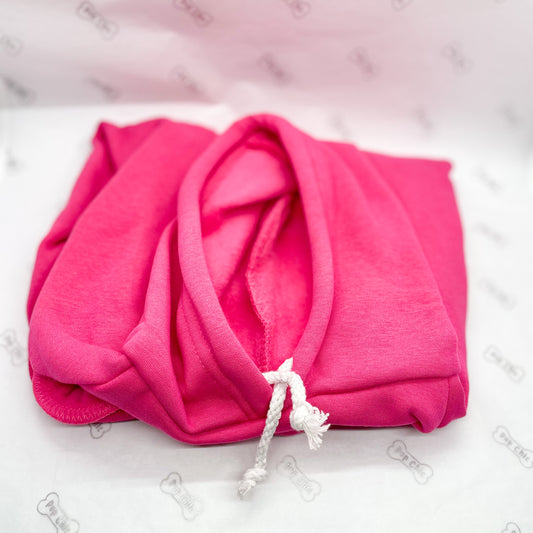 bespoke dog hoodie - candyfloss pink