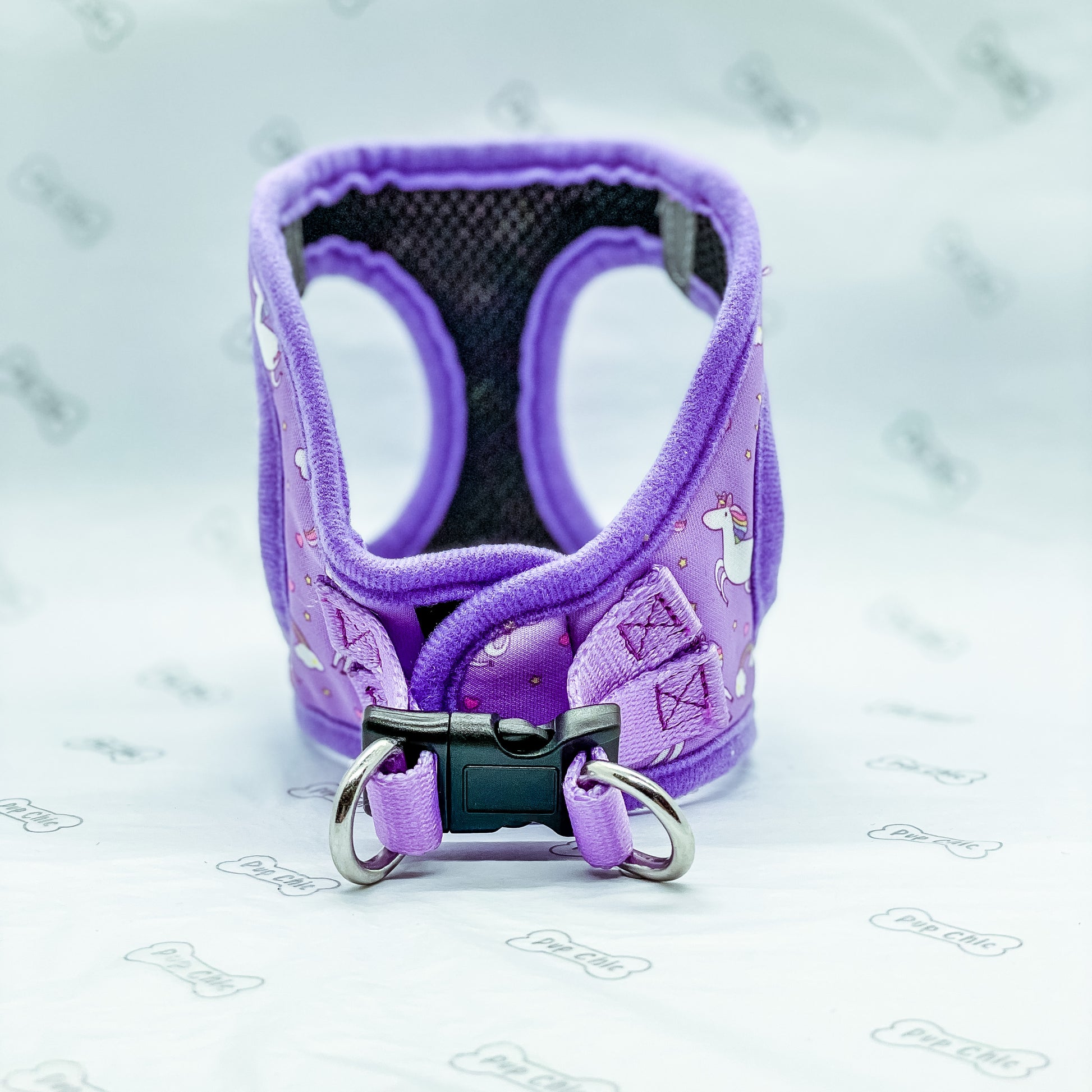 my first harness - daydreams and unicorns puppy harness