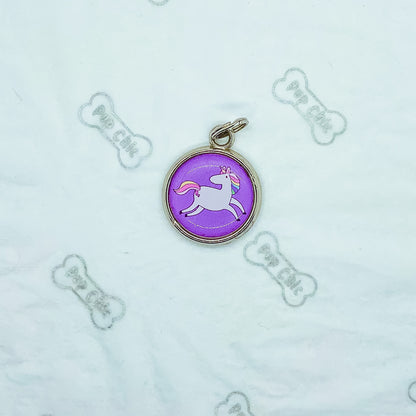 Daydreams and Unicorns Dog Tag - Pup Chic Boutique
