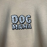 dog mama heart slogan embroidered t-shirt