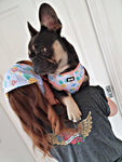 dog mama tattoo winged heart rolled cuff muscle t-shirt