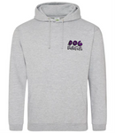 dog mama purple spots slogan hoodie