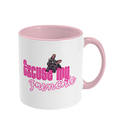 Excuse my Frenchie pink mug - Pup Chic Boutique