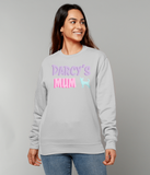 personalised dog mum pastel sweater