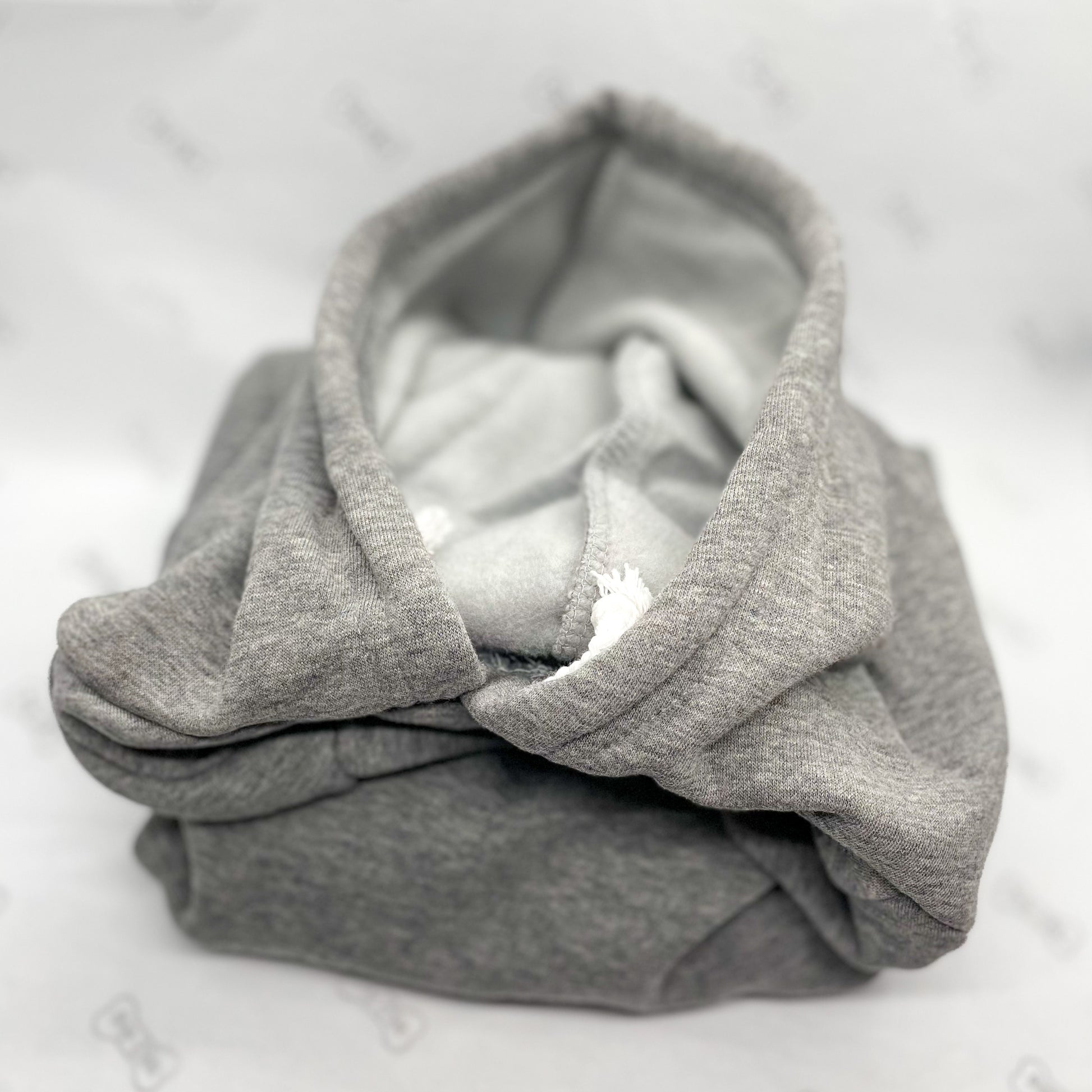 bespoke dog hoodie - grey