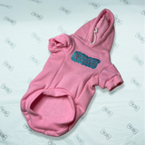bespoke dog hoodie - baby pink
