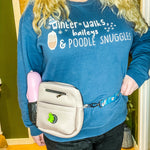lazy sloth pooch pouch - cute dog walking bags