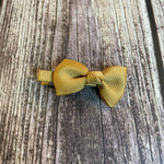 hair bow clips gold