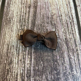 hair bow clips chocolate