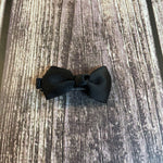 hair bow clips black