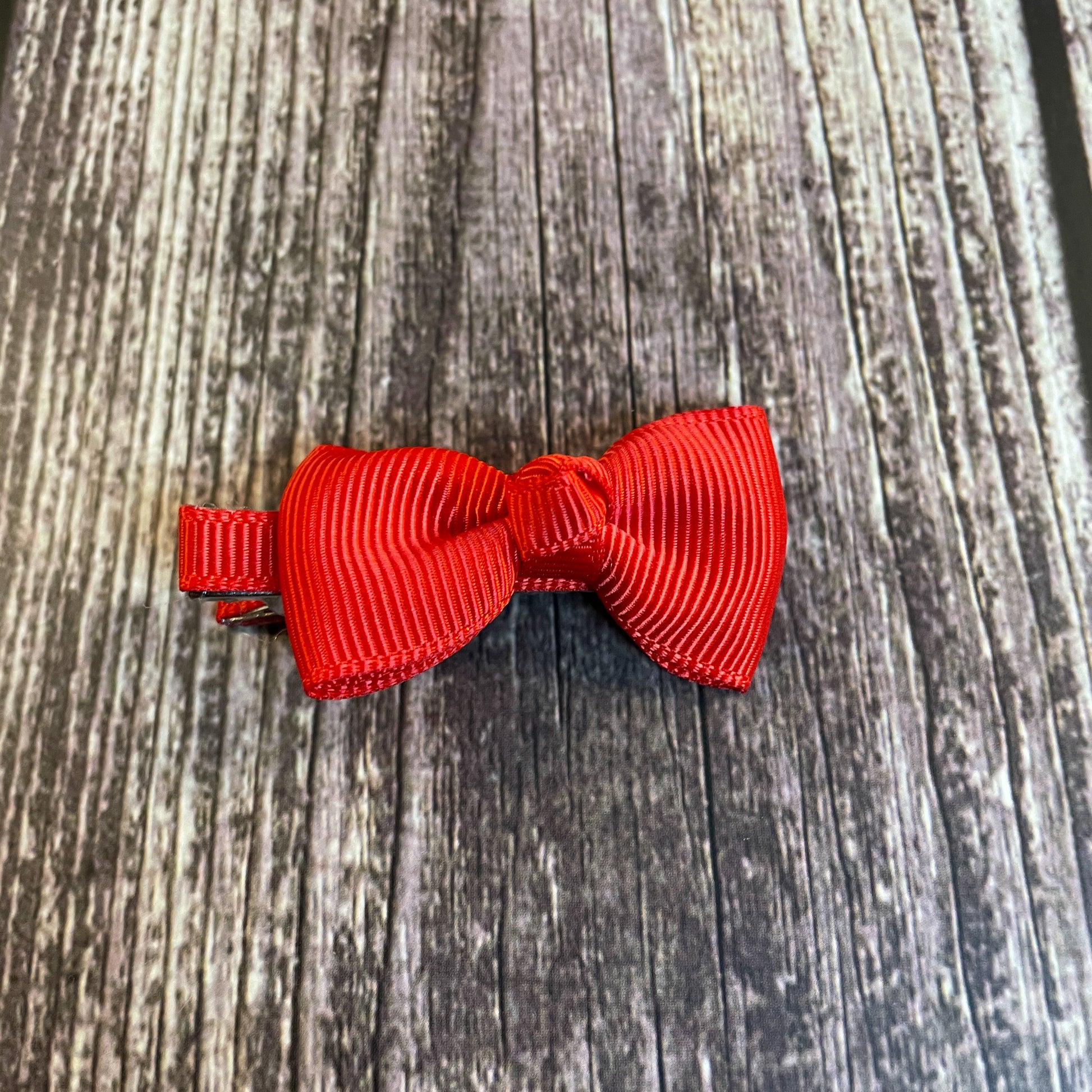 hair bow clips red