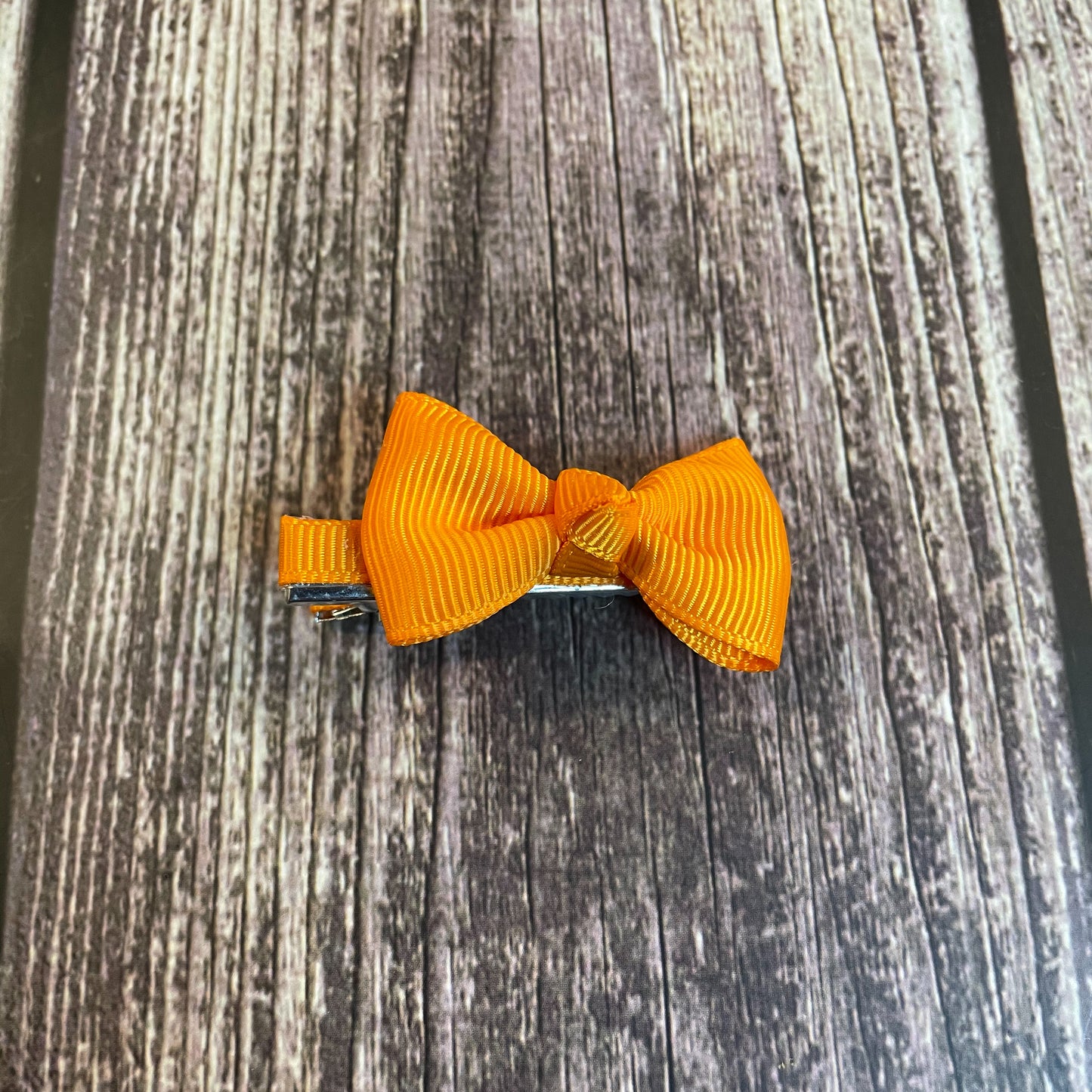 hair bow clips orange