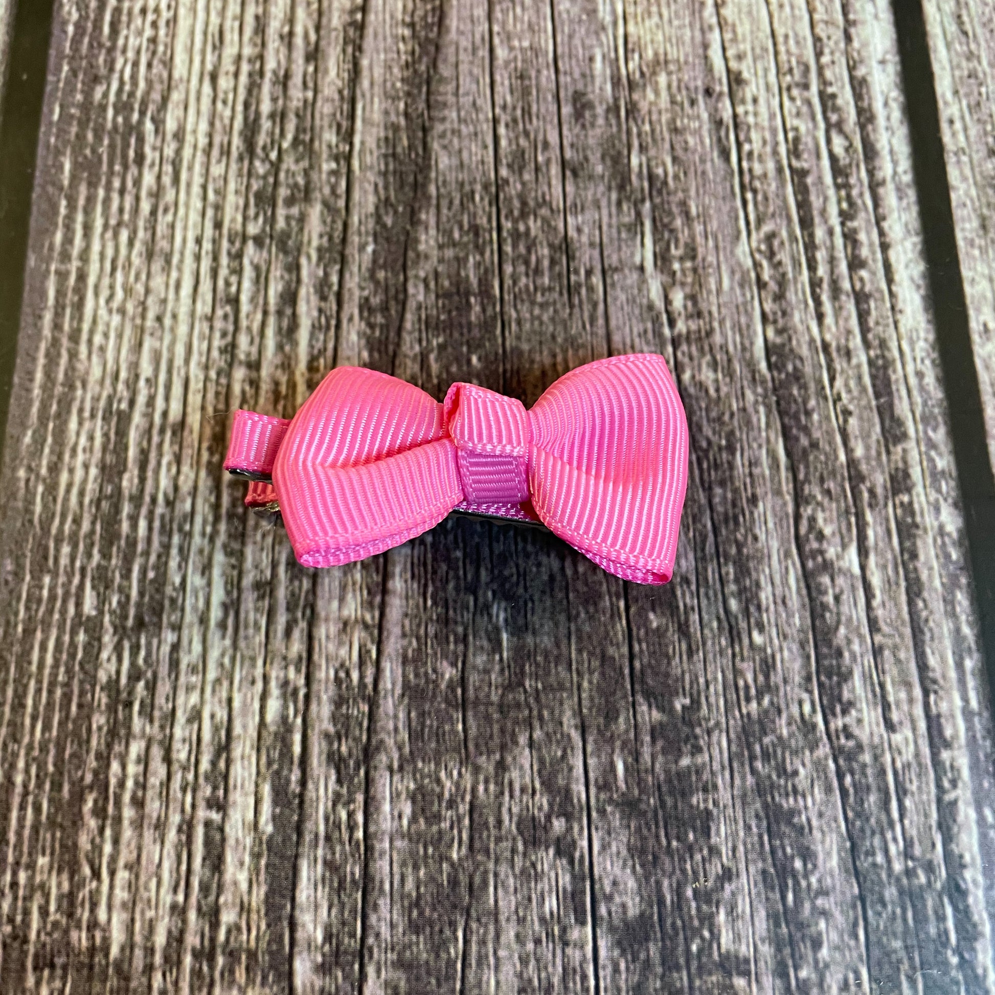 hair bow clips pink
