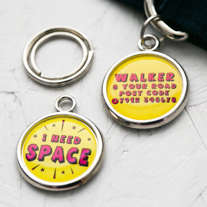 I Need Space Dog Tag for anxious dogs - Pup Chic Boutique