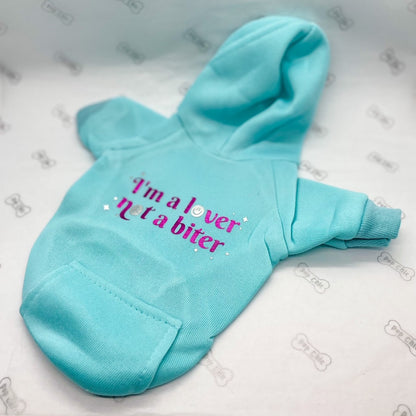 Bespoke dog hoodie - Aqua - Pup Chic Boutique