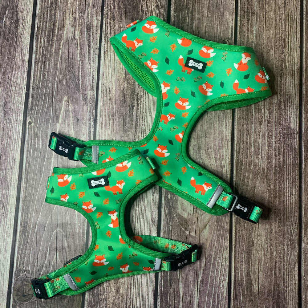 Inquisitive Fox Adjustable Dog Harness - Pup Chic Boutique