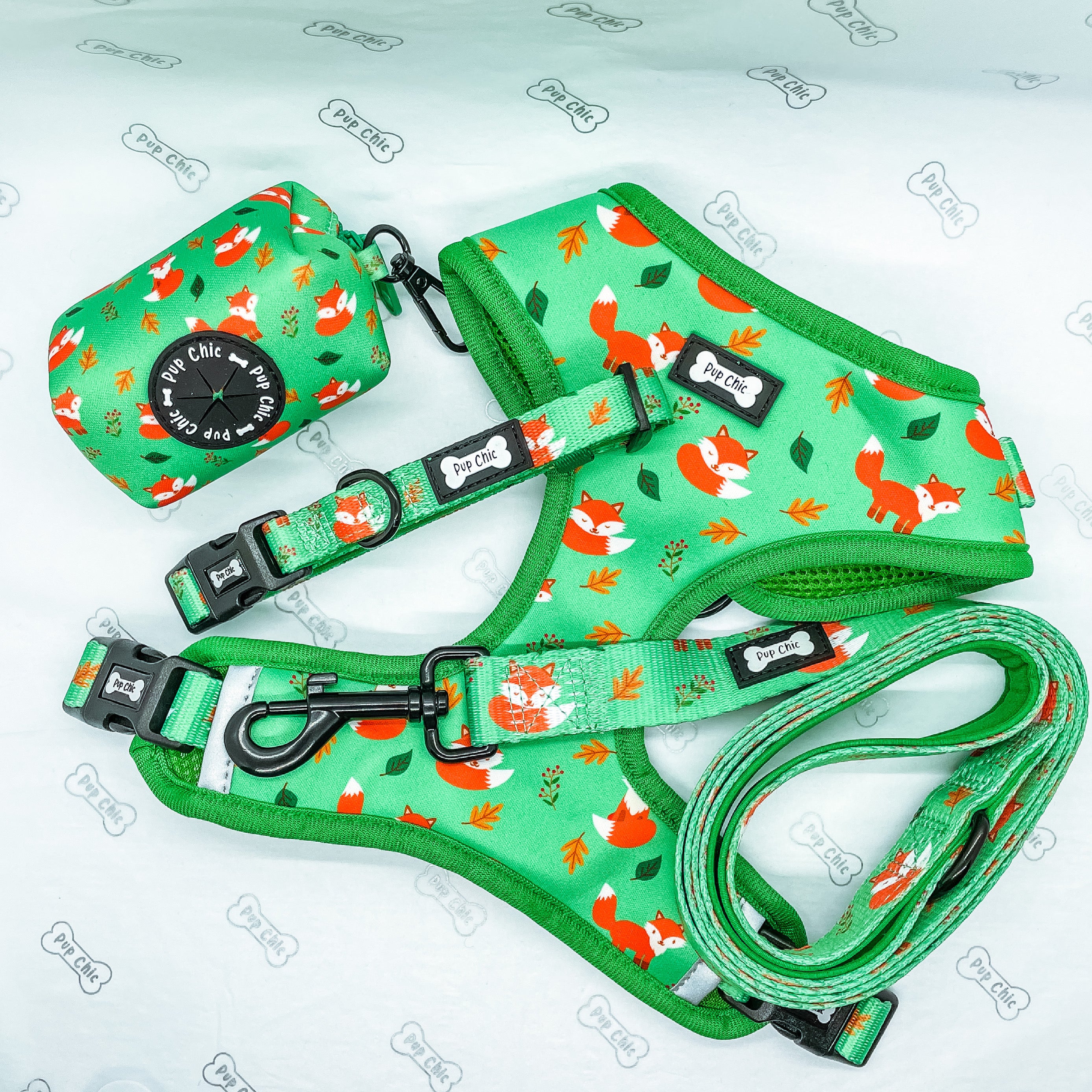 Inquisitive Fox Adjustable Dog Harness - Pup Chic Boutique