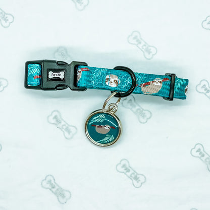 Lazy Sloth Dog Tag - Pup Chic Boutique