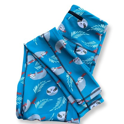 Lazy Sloth matching leggings for dog walks - Pup Chic Boutique