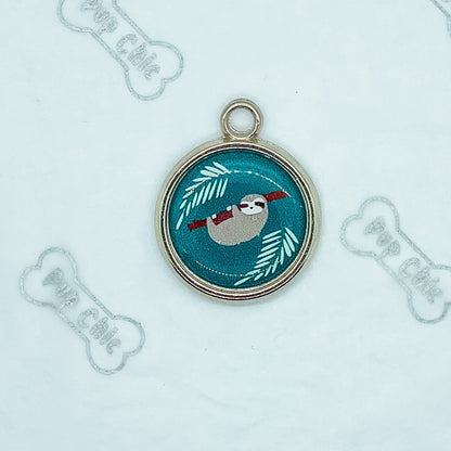 Lazy Sloth Dog Tag - Pup Chic Boutique