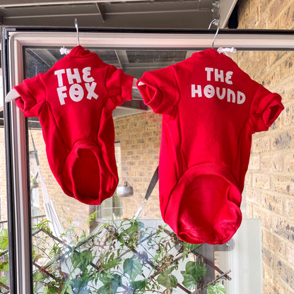 Bespoke dog hoodie - Red - Pup Chic Boutique