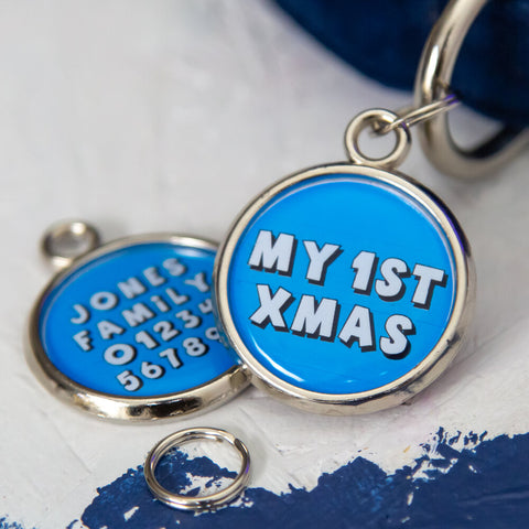 my 1st xmas pet tag