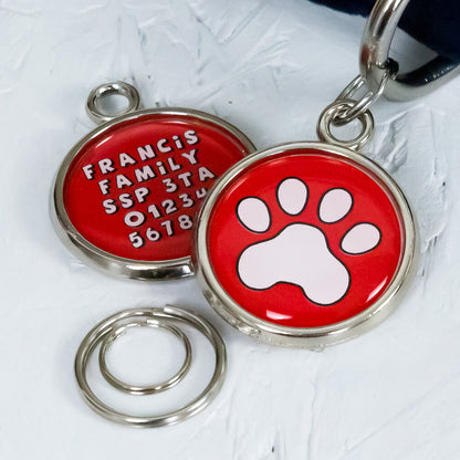 Paw Print Pet Tag - Pup Chic Boutique