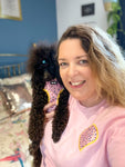 sprinkles for days pink embroidered hoodie