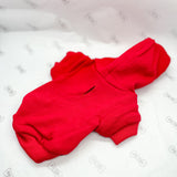 bespoke dog hoodie - red