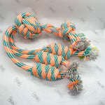 feel n' knotty - rope toy orange/green