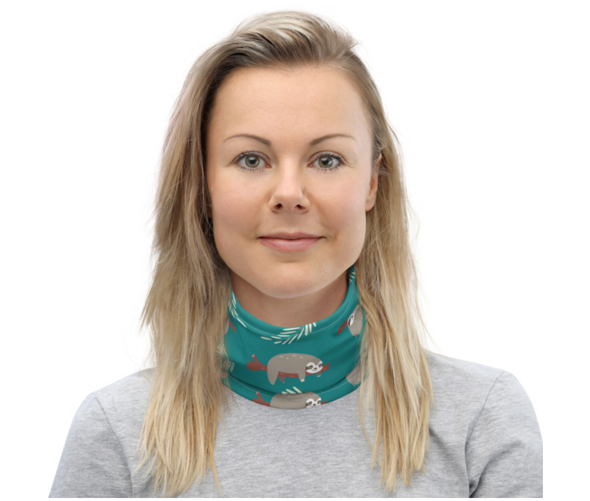 Lazy Sloth morf - face covering and headband - Pup Chic Boutique