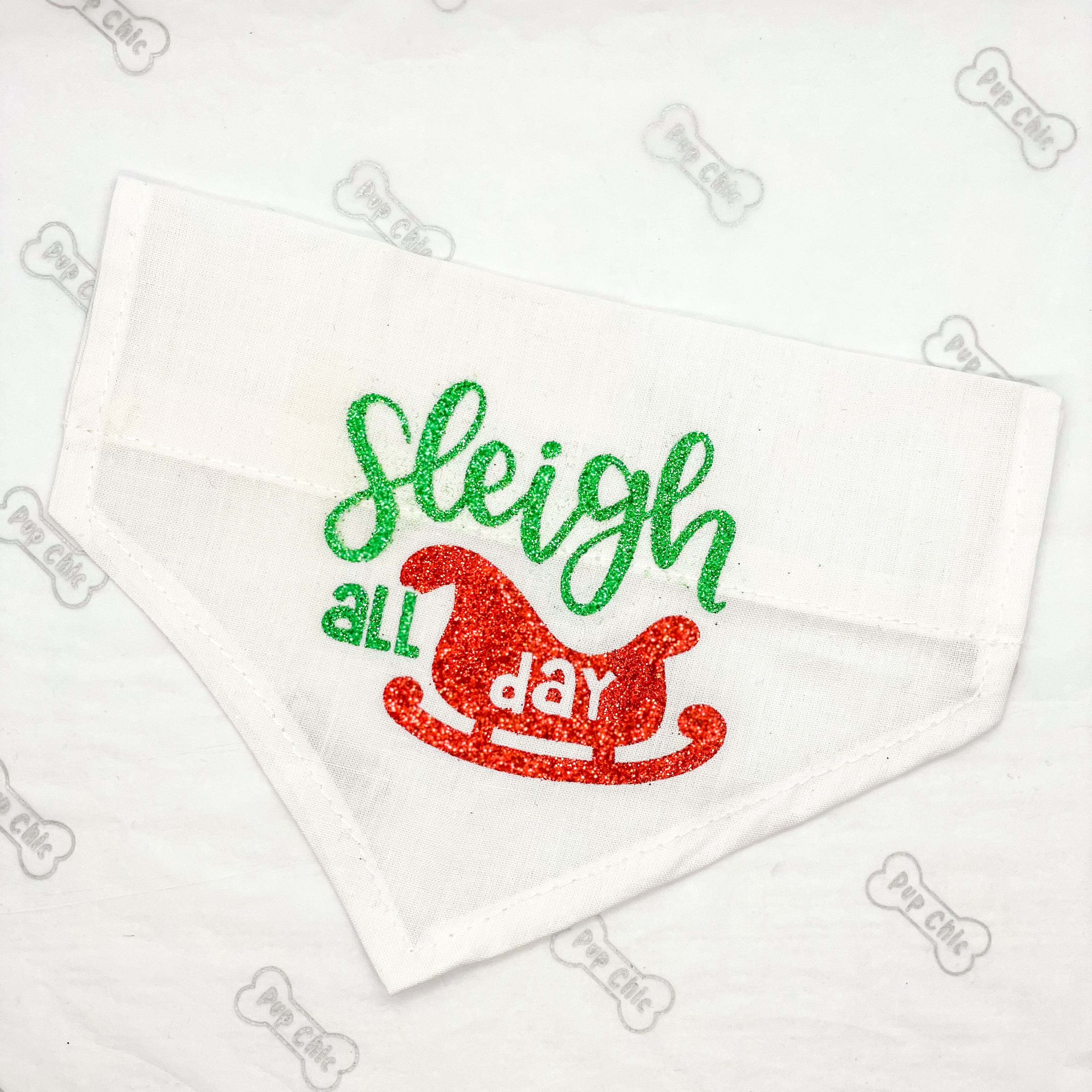 sleigh all day - christmas bandana