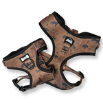 Wanderlust adjustable step-in harness - wolf autumn dog harness
