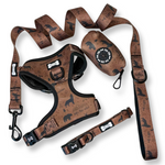 Wanderlust adjustable step-in harness - wolf autumn dog harness
