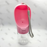 personalised dog water bottles small / pink