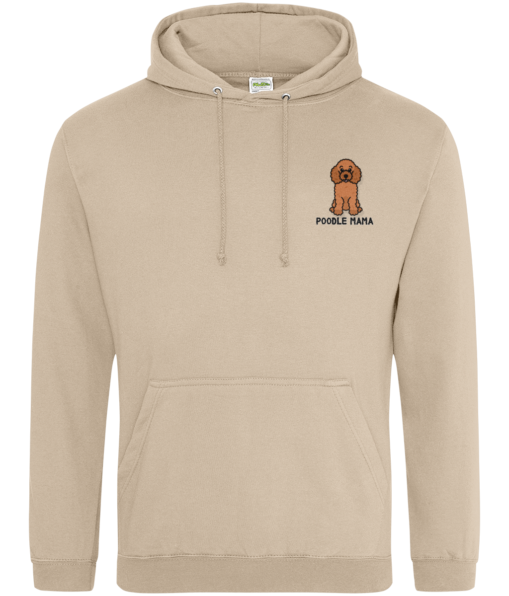 Red poodle mama hoodie - Oodles of Poodles - Pup Chic Boutique