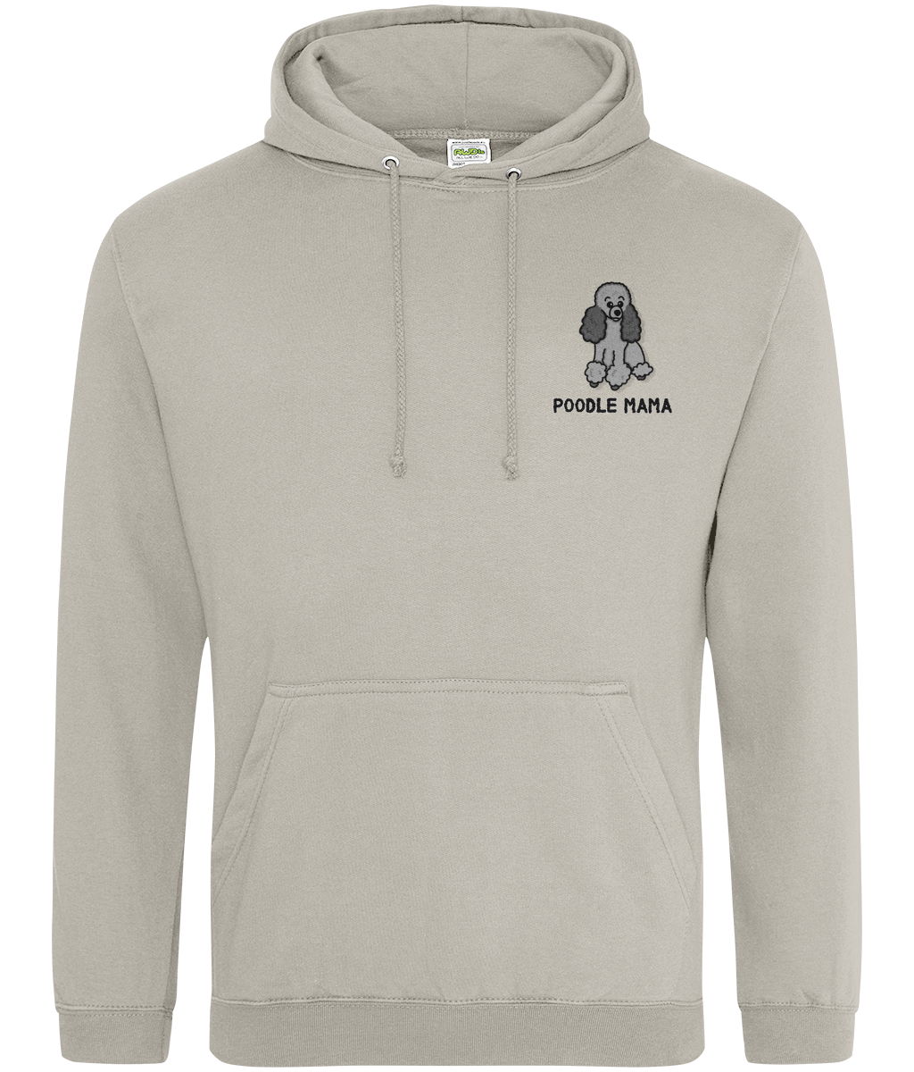 Silver poodle mama hoodie - Oodles of Poodles - Pup Chic Boutique
